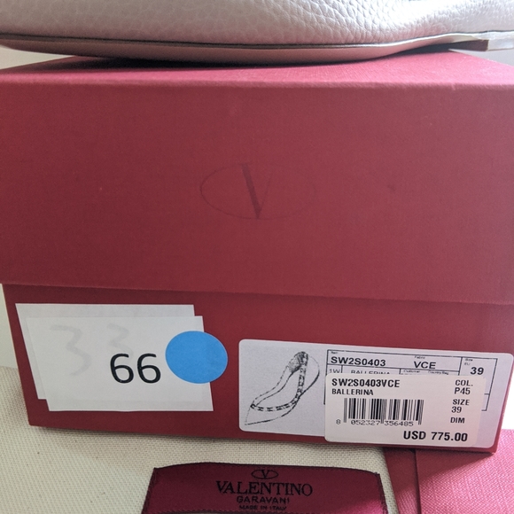 ❤️SOLD❤️ Valentino Rockstud Ballerina Flats - Picture 6 of 10